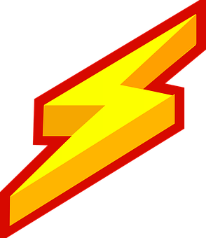 風格化閃電圖形 壁紙