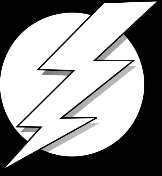 黑白閃電，高清PNG下載