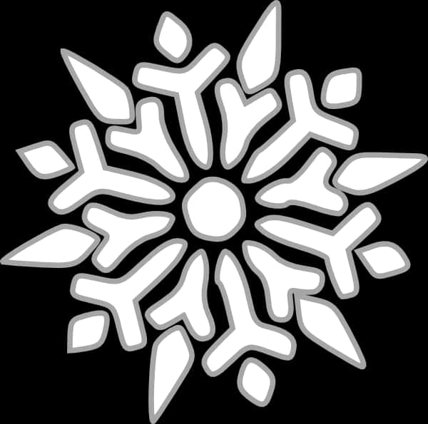 風格化雪花圖形 壁紙