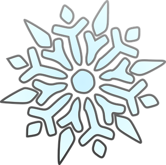 風格化雪花圖形 壁紙