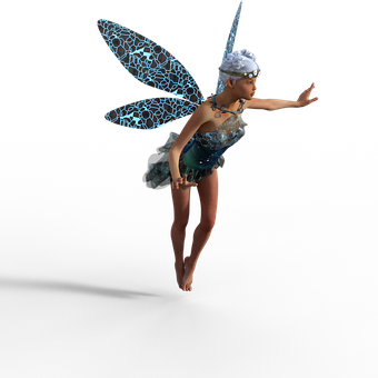 飄浮的魔法精靈圖像 — 3D 壁紙