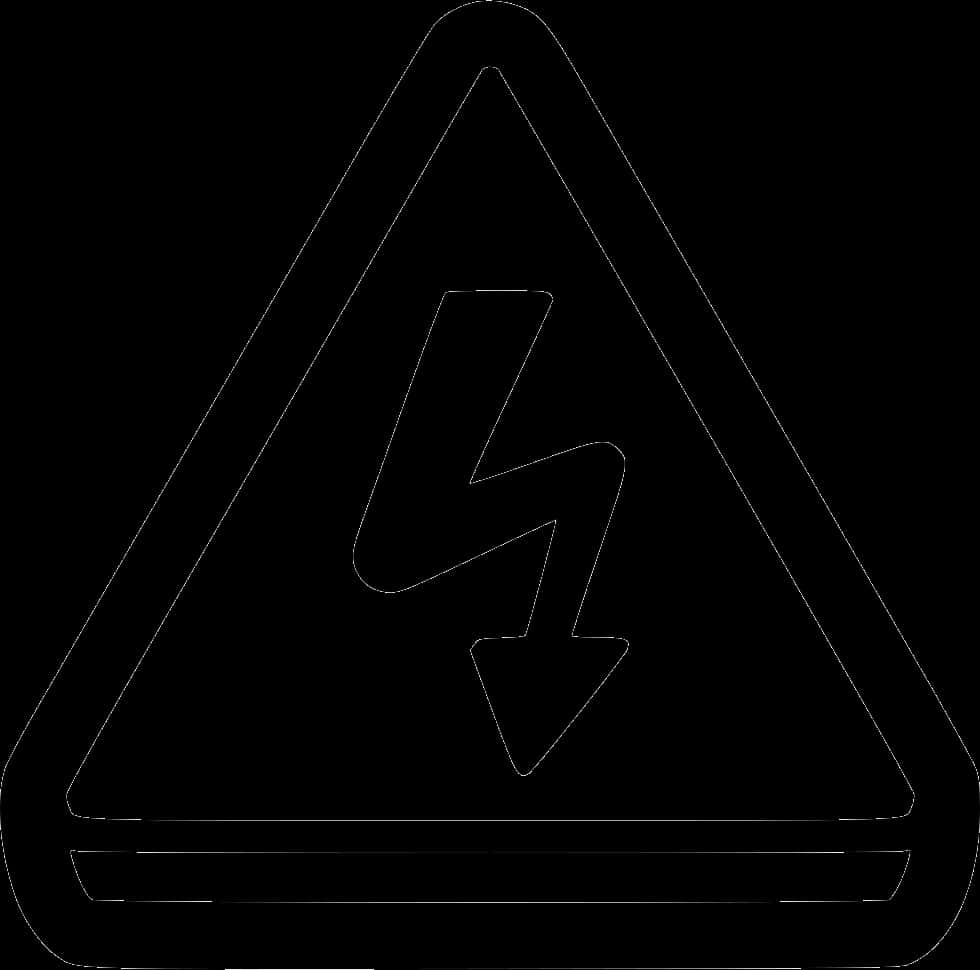 高電壓警告標誌輪廓 壁紙