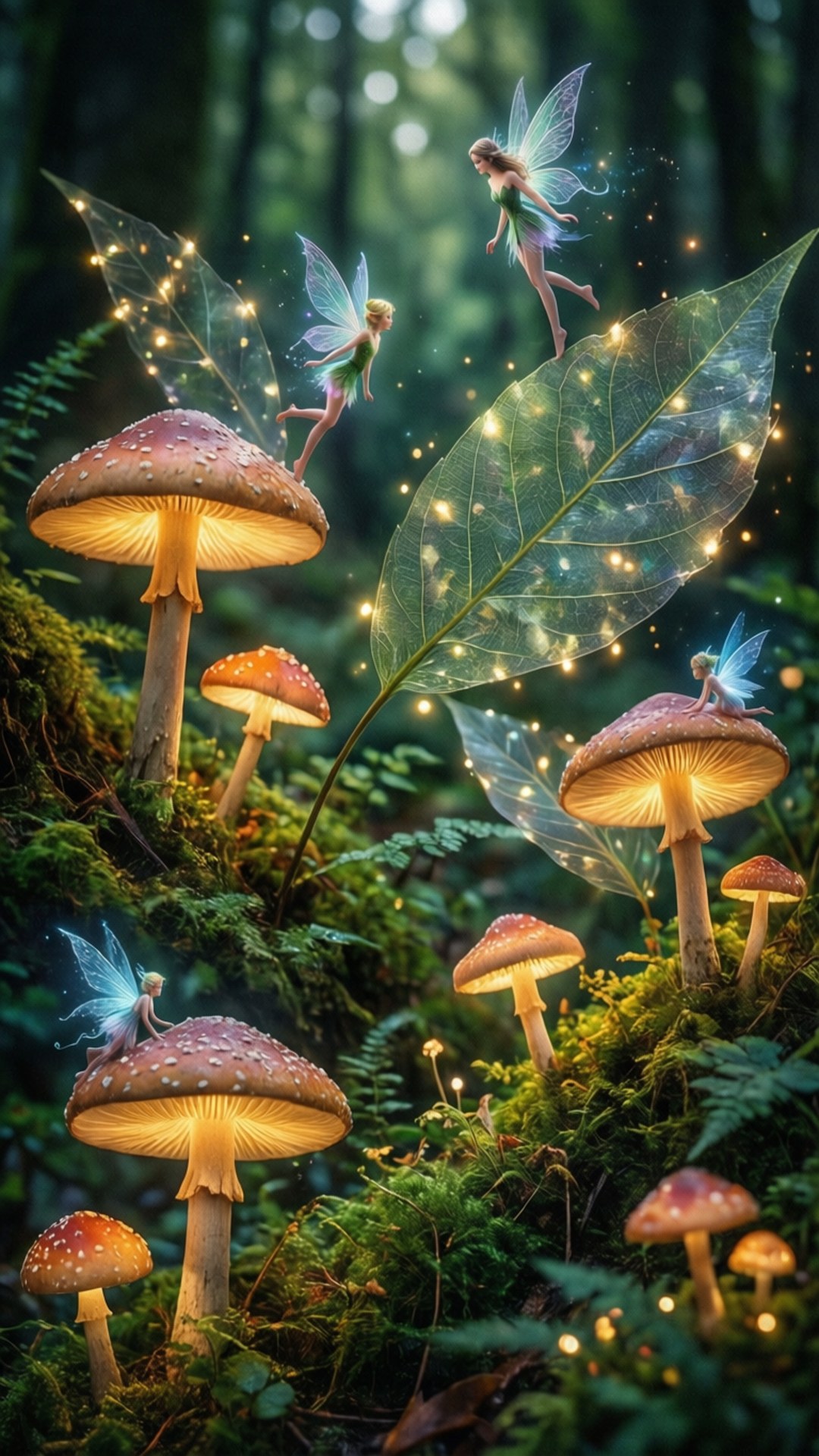 魔法森林拼貼 壁紙