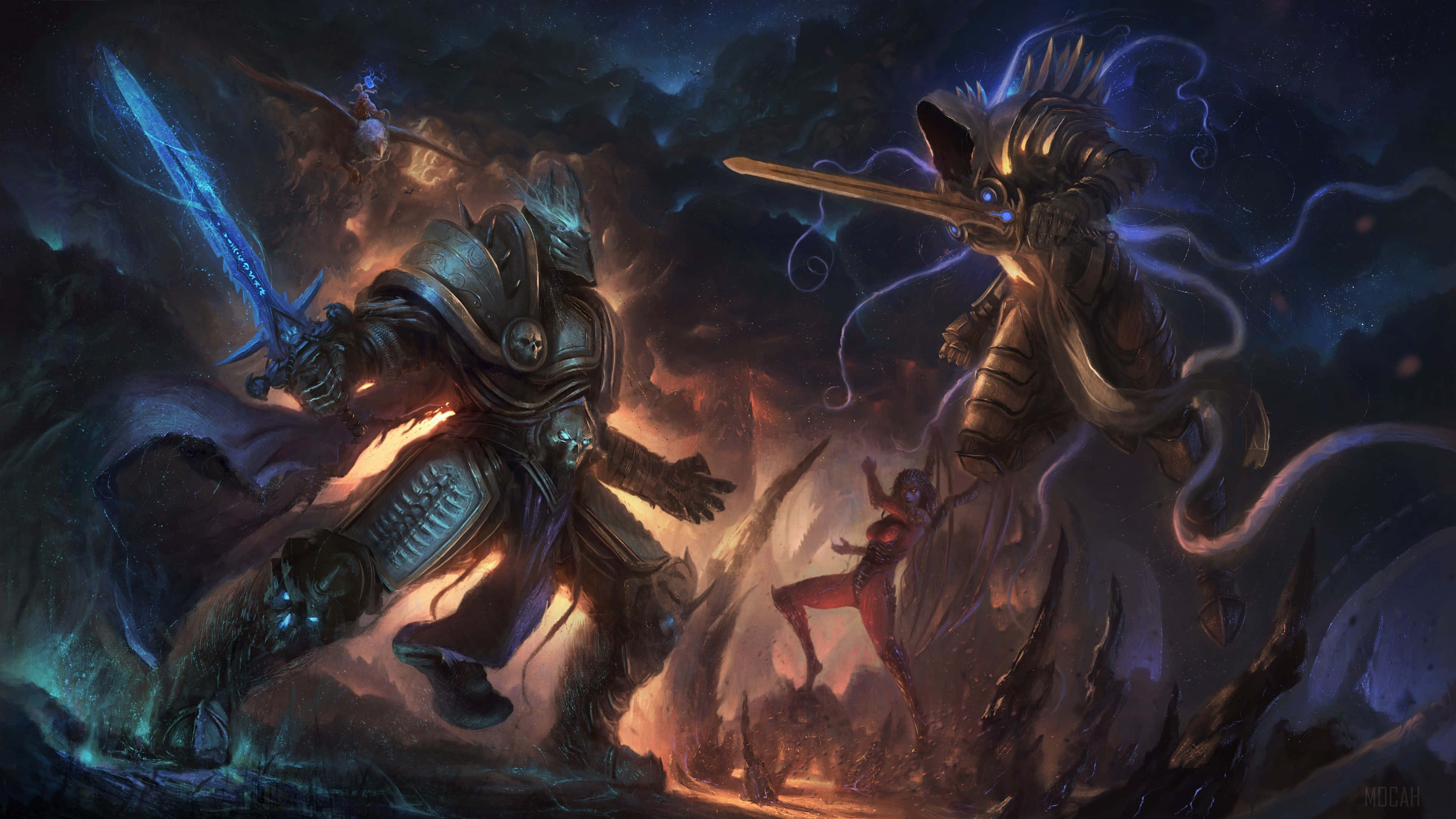 魔獸爭霸2 黑暗電玩遊戲 壁紙