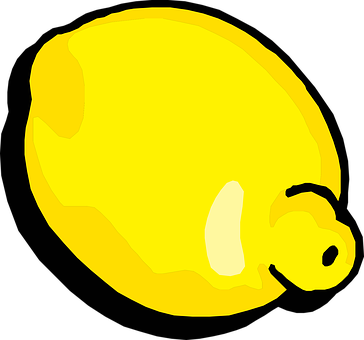 鮮亮黃檸檬插圖 壁紙
