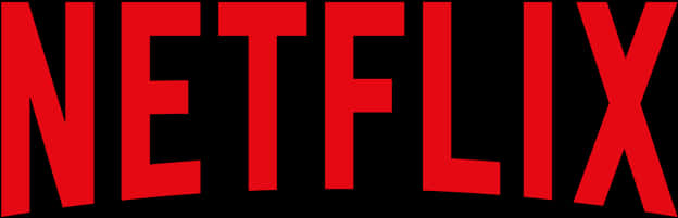 Netflix Logo 桌布 壁紙 — 鮮紅色的Netflix標誌在純黑色背景上顯得格外突出。