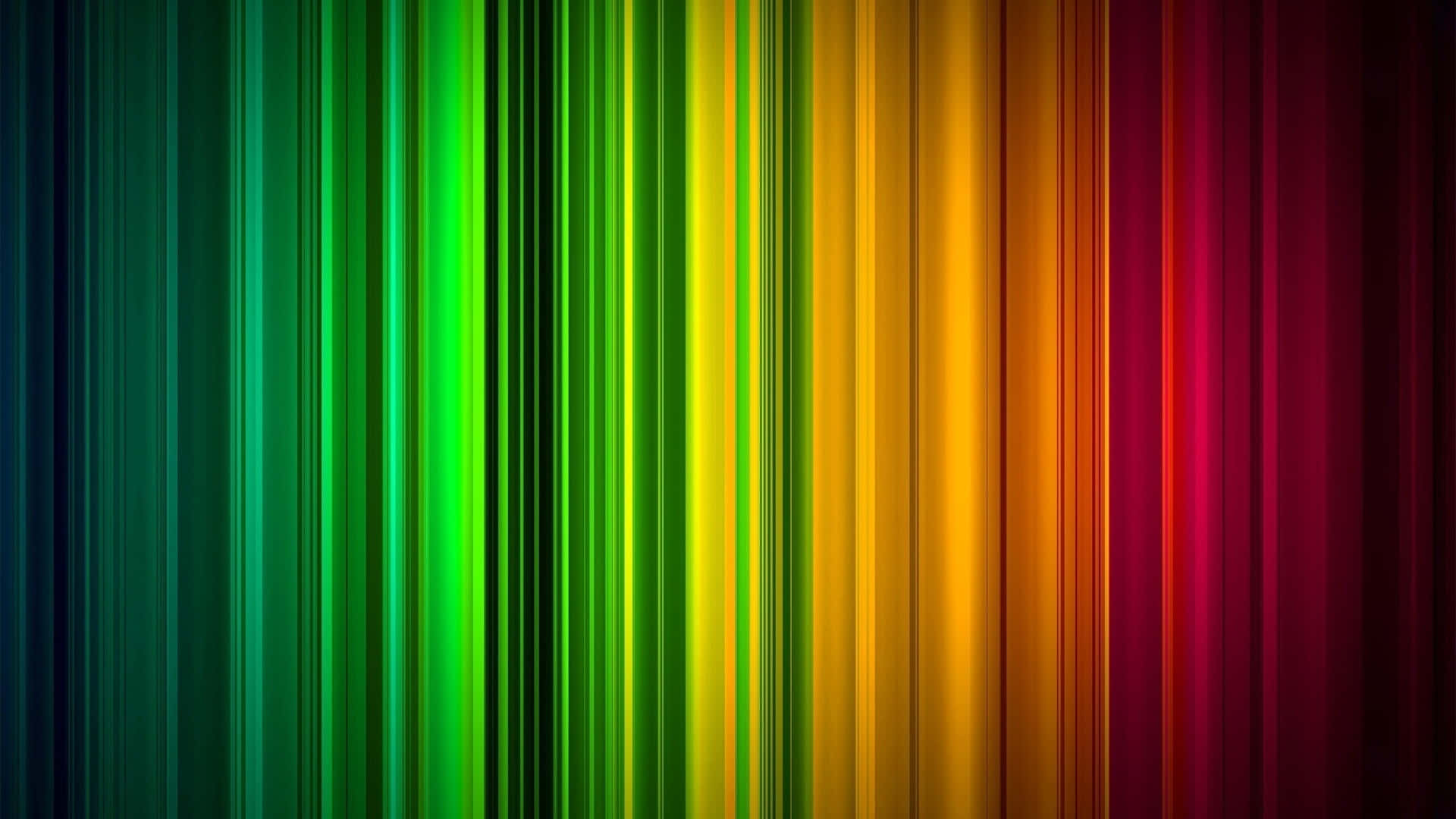 Spectrum 桌布 壁紙 — 鮮豔的垂直條紋在數位漸層中從深綠色平滑過渡到火紅色。