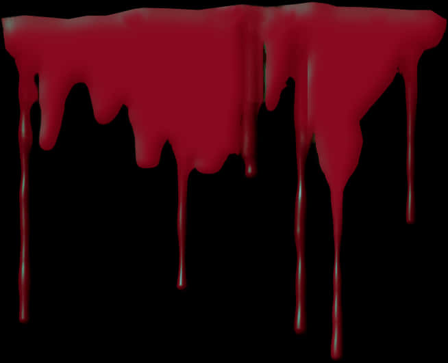Blood Dripping 桌布 壁紙 — 鮮豔的深紅色液體在純黑背景上濃稠地滴落，營造出令人毛骨悚然的戲劇性視覺效果。