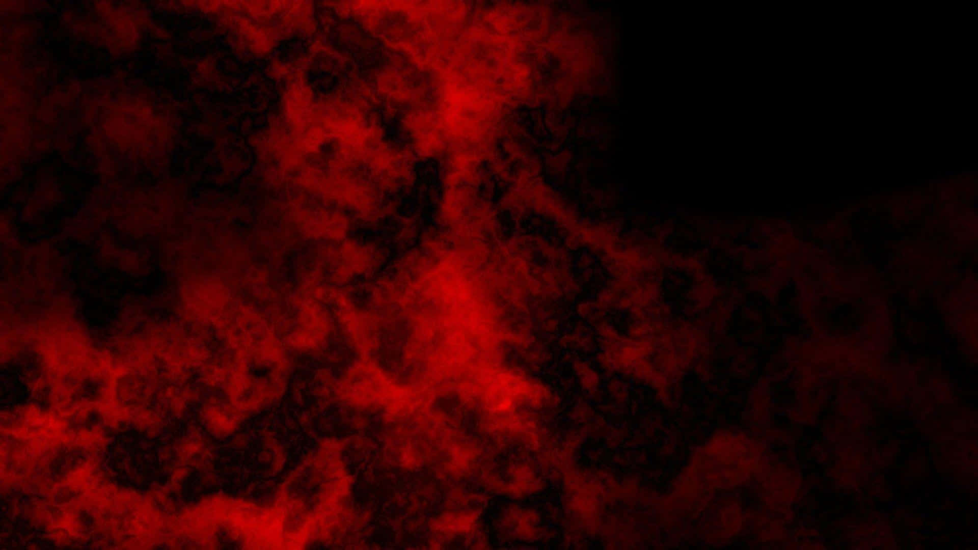 Red Smoke 桌布 壁紙 — 鮮豔的深紅色煙霧在深黑色背景上旋轉，營造出強烈而神秘的氛圍。