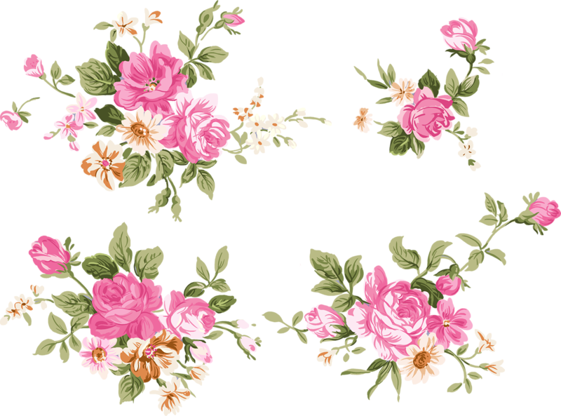 Peony 桌布 壁紙 — 鮮豔的粉紅玫瑰和白色花朵，搭配綠色葉子，在純黑背景上優雅地排列成花簇。