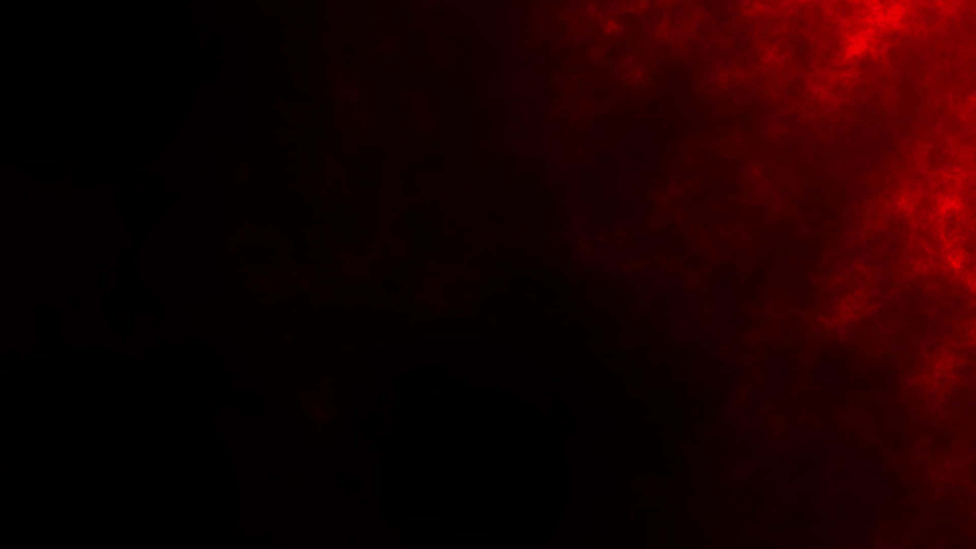 Red Smoke Effect 桌布 壁紙 — 鮮豔的紅色星雲狀雲朵在深邃的黑色虛空中發光，營造出宇宙般神秘的氛圍。