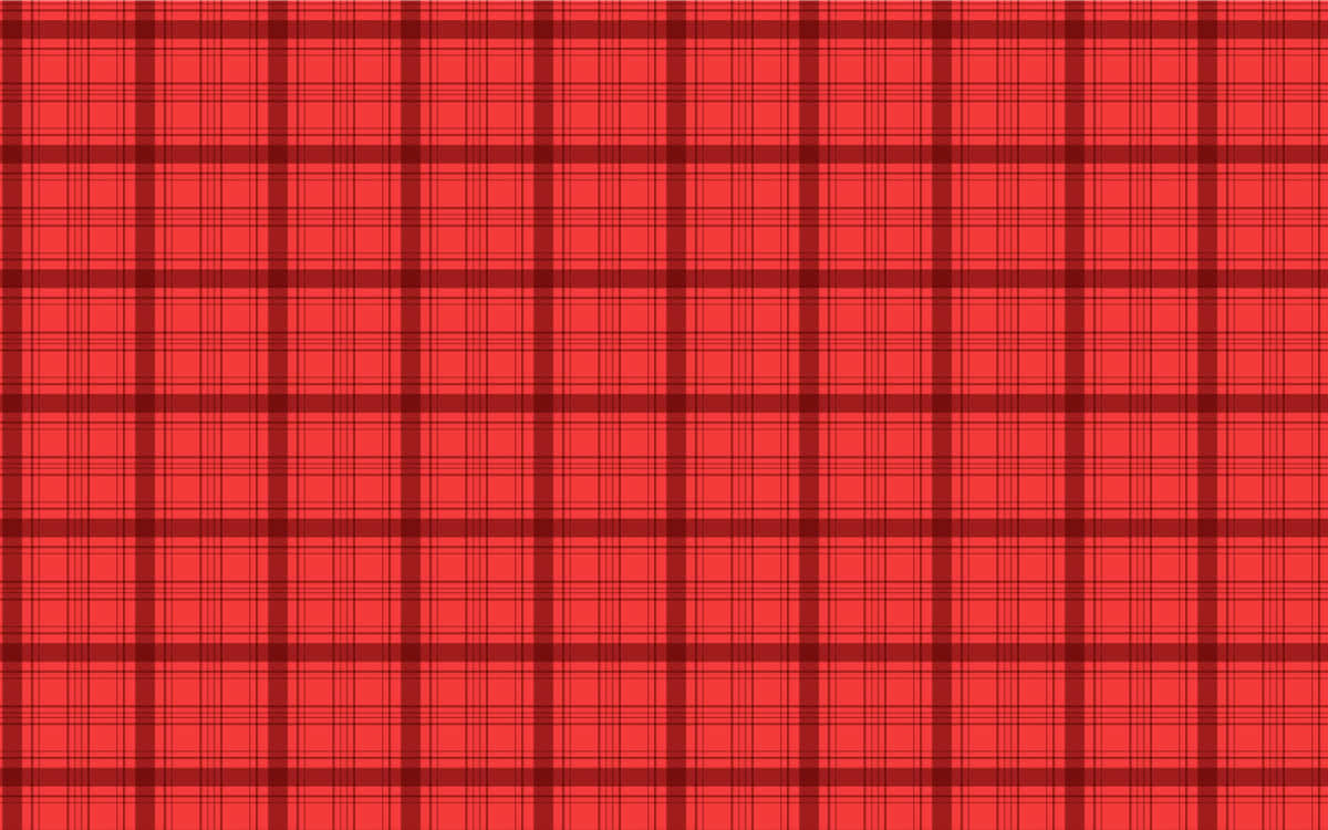 Pattern Desktop 桌布 壁紙 — 鮮豔的紅色格子圖案，帶有相交的深色線條，形成經典的棋盤格設計。