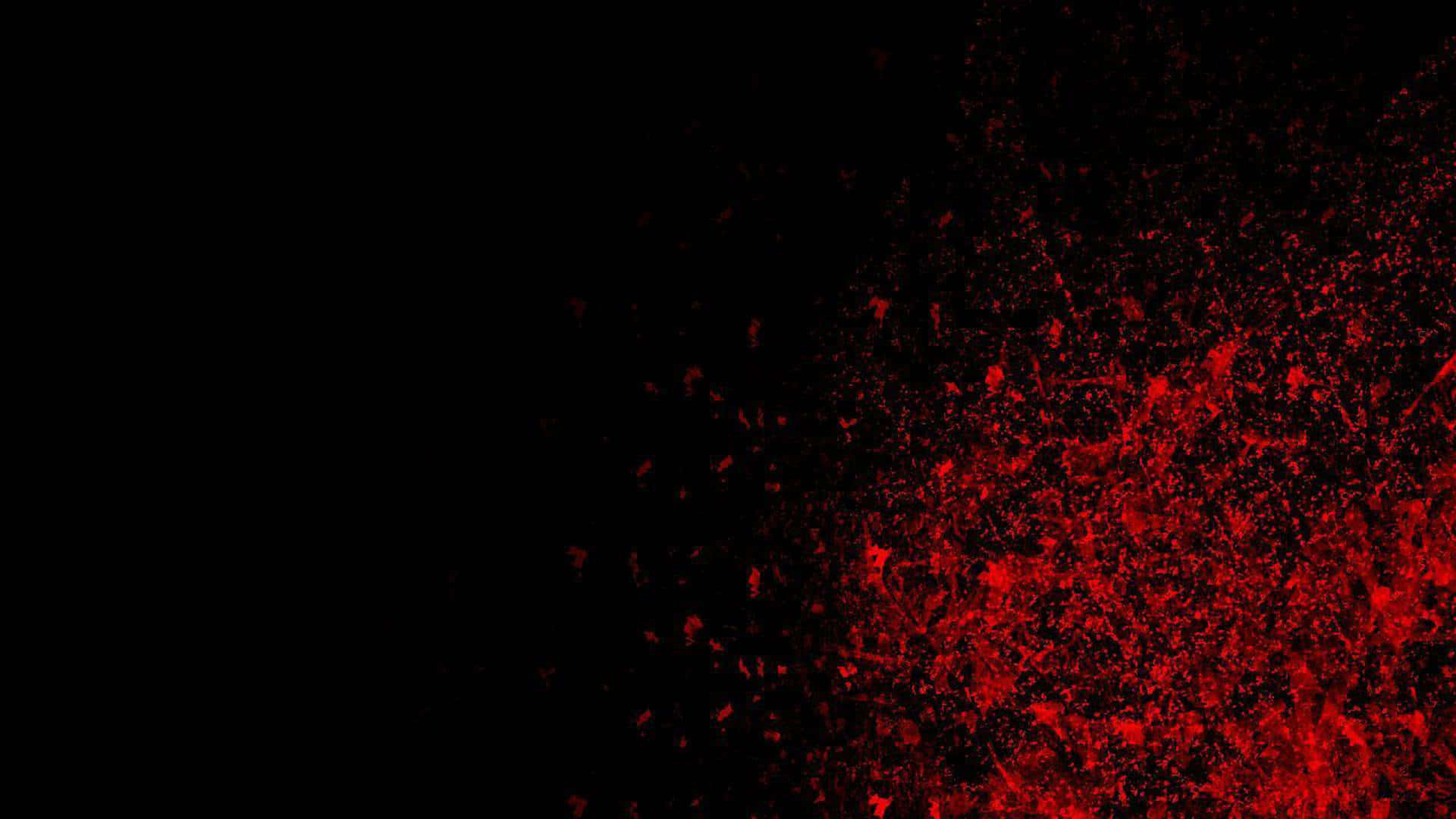 Blood Aesthetic 桌布 壁紙 — 鮮豔的紅色潑濺在純黑背景上爆發，營造出動感而強烈的視覺對比。