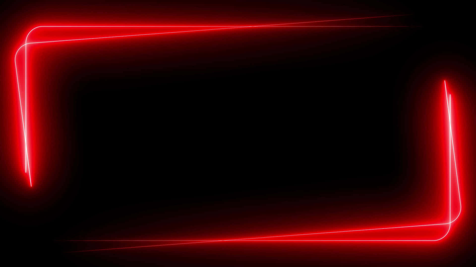 黑色背景上的紅色霓虹燈框架 — 4K 黑色 壁紙