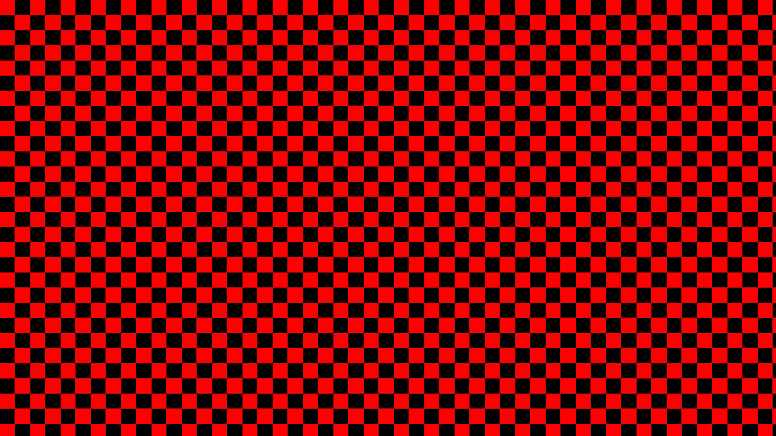 Checkered 桌布 壁紙 — 鮮豔的紅黑棋盤格圖案向外輻射，形成催眠般的錯覺。