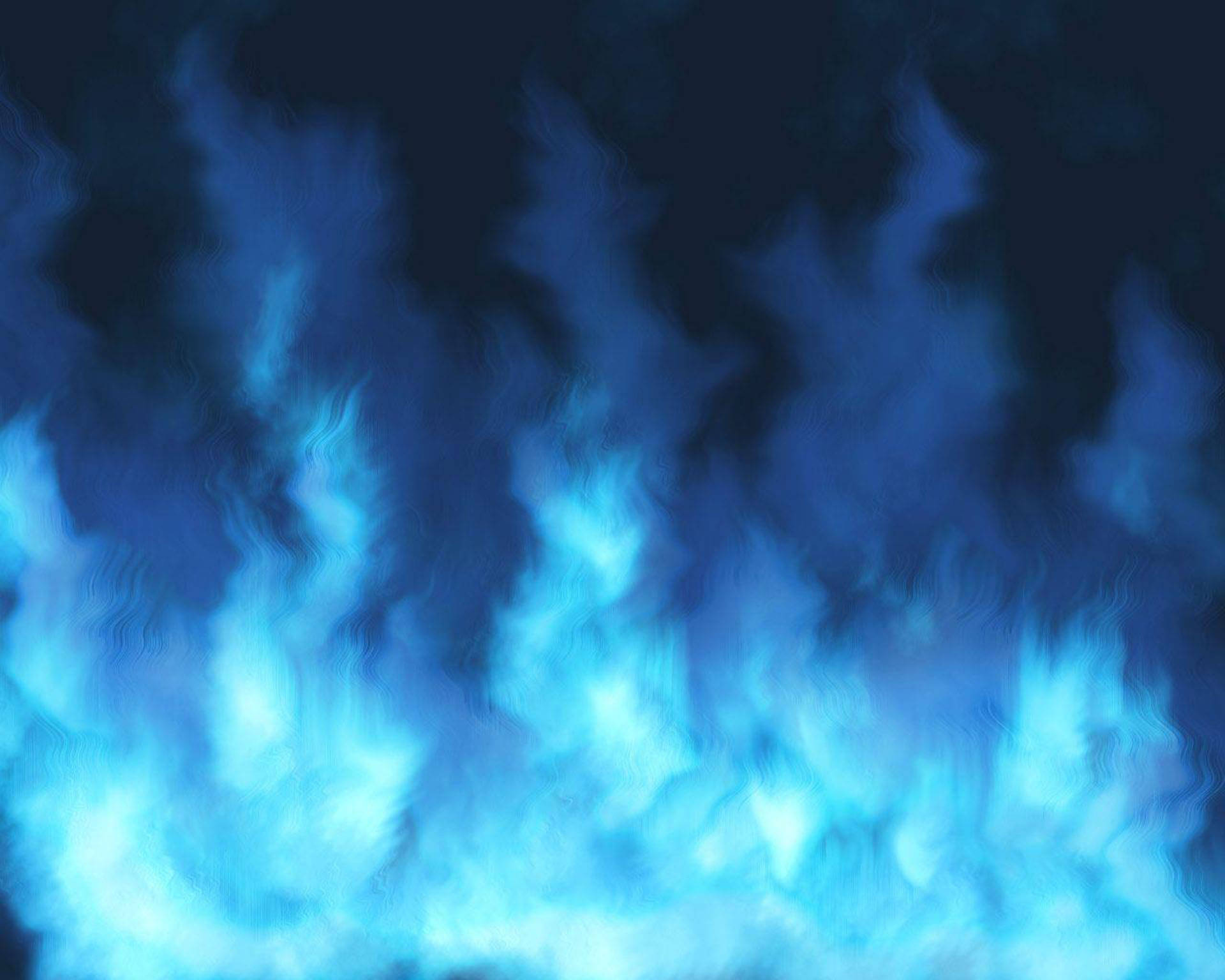 Flame 桌布 壁紙 — 鮮豔的藍色火焰在黑暗背景上動態升騰，形成數位抽象構圖。