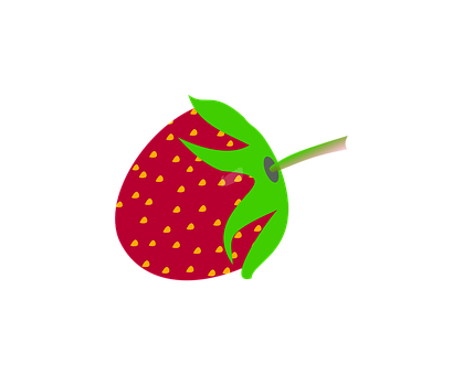 鮮豔草莓插圖 壁紙