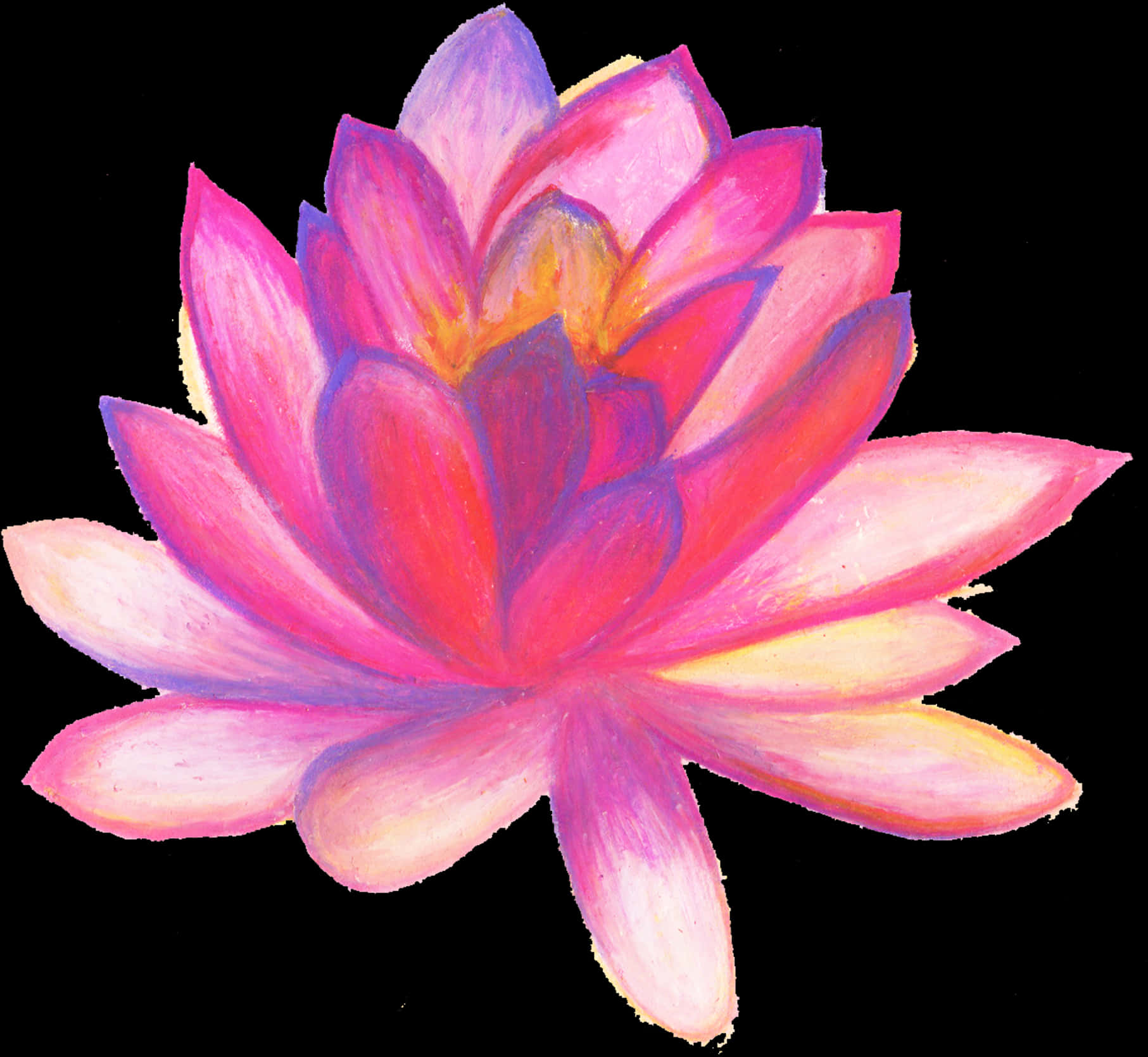 鮮豔蓮花藝術作品 壁紙
