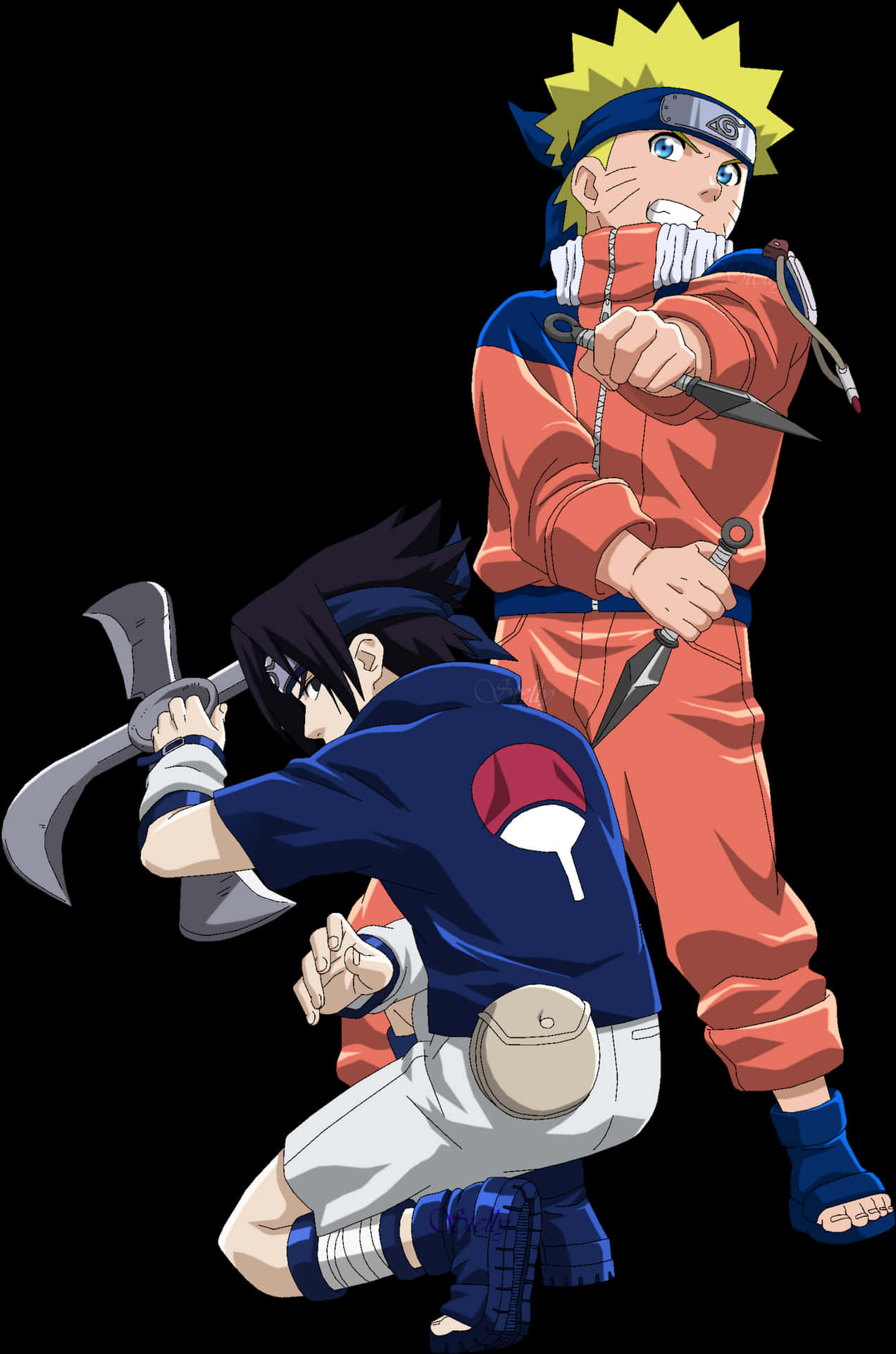 鳴人與佐助PNG — Sasuke 壁紙
