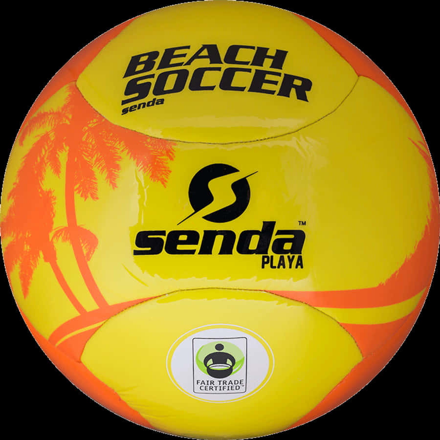 黃色沙灘足球 Senda 壁紙