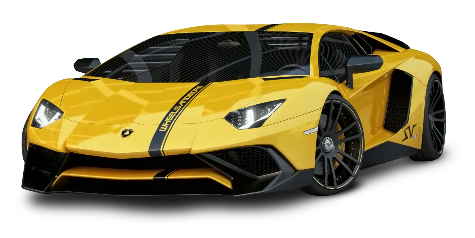 黃色蘭博基尼Aventador S V