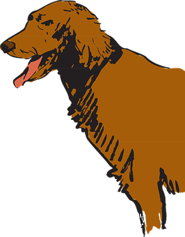 黃金獵犬剪影 壁紙