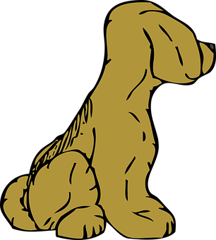 黃金獵犬剪影 壁紙