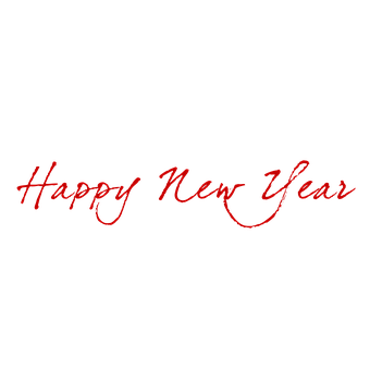 黑底紅字新年快樂 壁紙