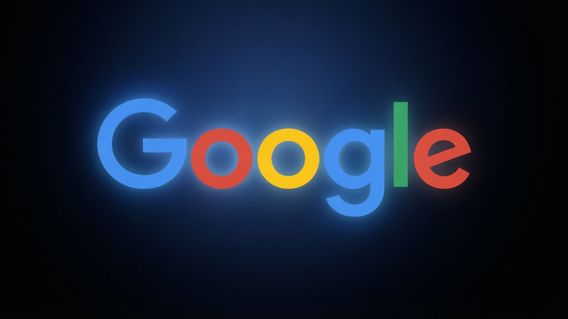 黑暗漸層Google光芒 壁紙