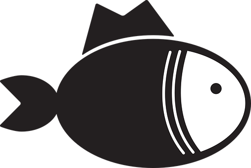 黑白魚圖示 壁紙