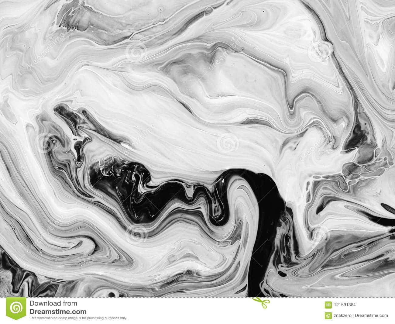Black And White Abstract 桌布 壁紙 — 黑色、白色和灰色的動態漩渦以有機流體圖案流動，創造出大膽的抽象構圖。
