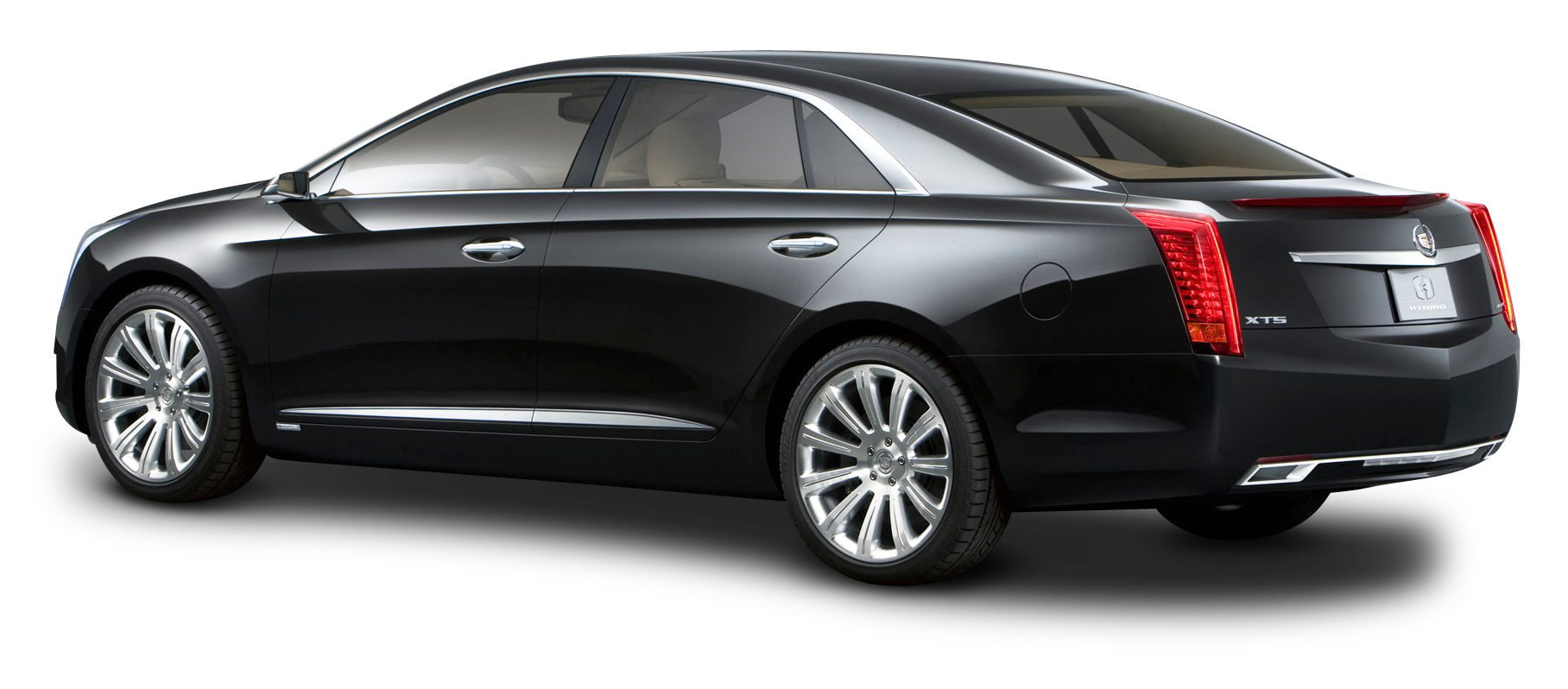 黑色Cadillac X T S側面視角 壁紙