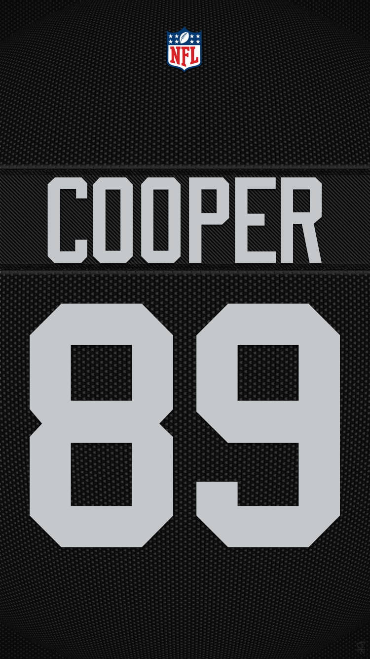 黑色NFL美式足球球衣，印有球員名字Cooper和號碼89。 — 突襲者 GIF 壁紙