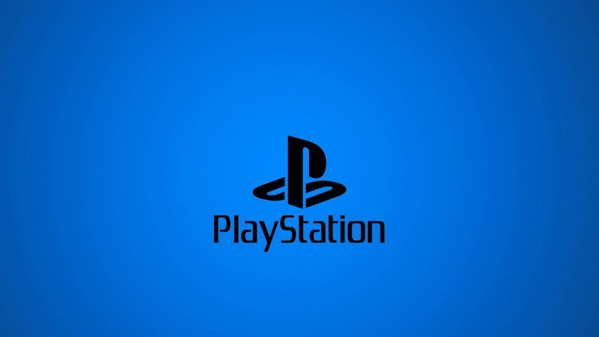 藍色背景上的PlayStation標誌 — Ps4 壁紙