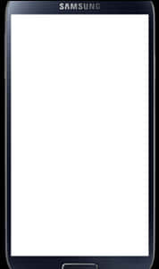 安卓手機 桌布 壁紙 — 黑色Samsung平板電腦，帶有空白白色螢幕和可見邊框。