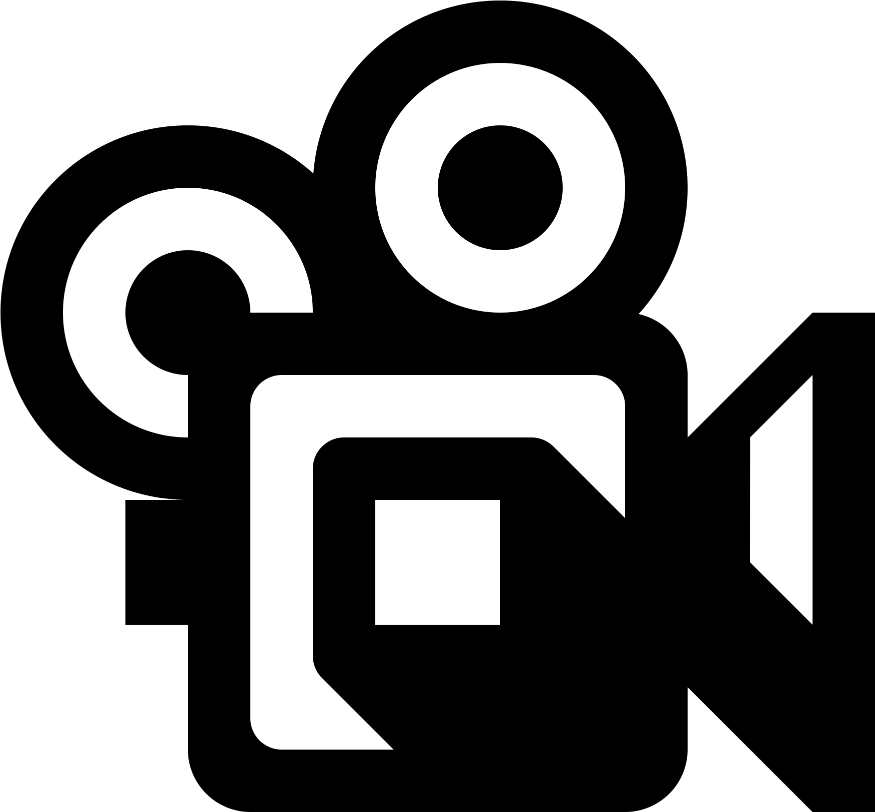 黑色攝影機圖標 壁紙