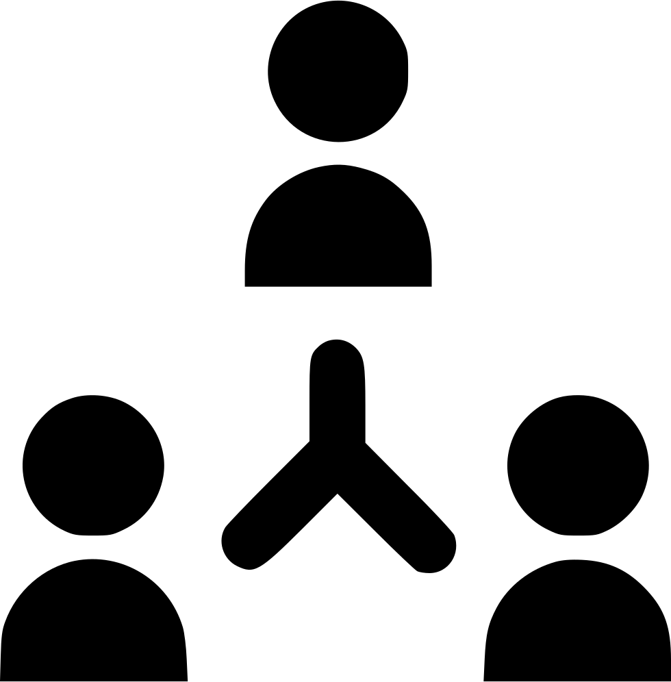 Interactive 桌布 壁紙 — 黑色極簡風格圖示，四個風格化人形以群組形式排列在白色背景上。