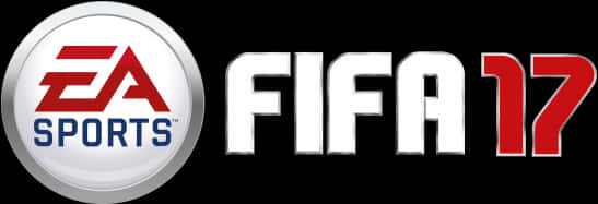 Fifa Game 桌布 壁紙 — 黑色背景上帶有EA Sports標誌的FIFA 17電子遊戲標誌。