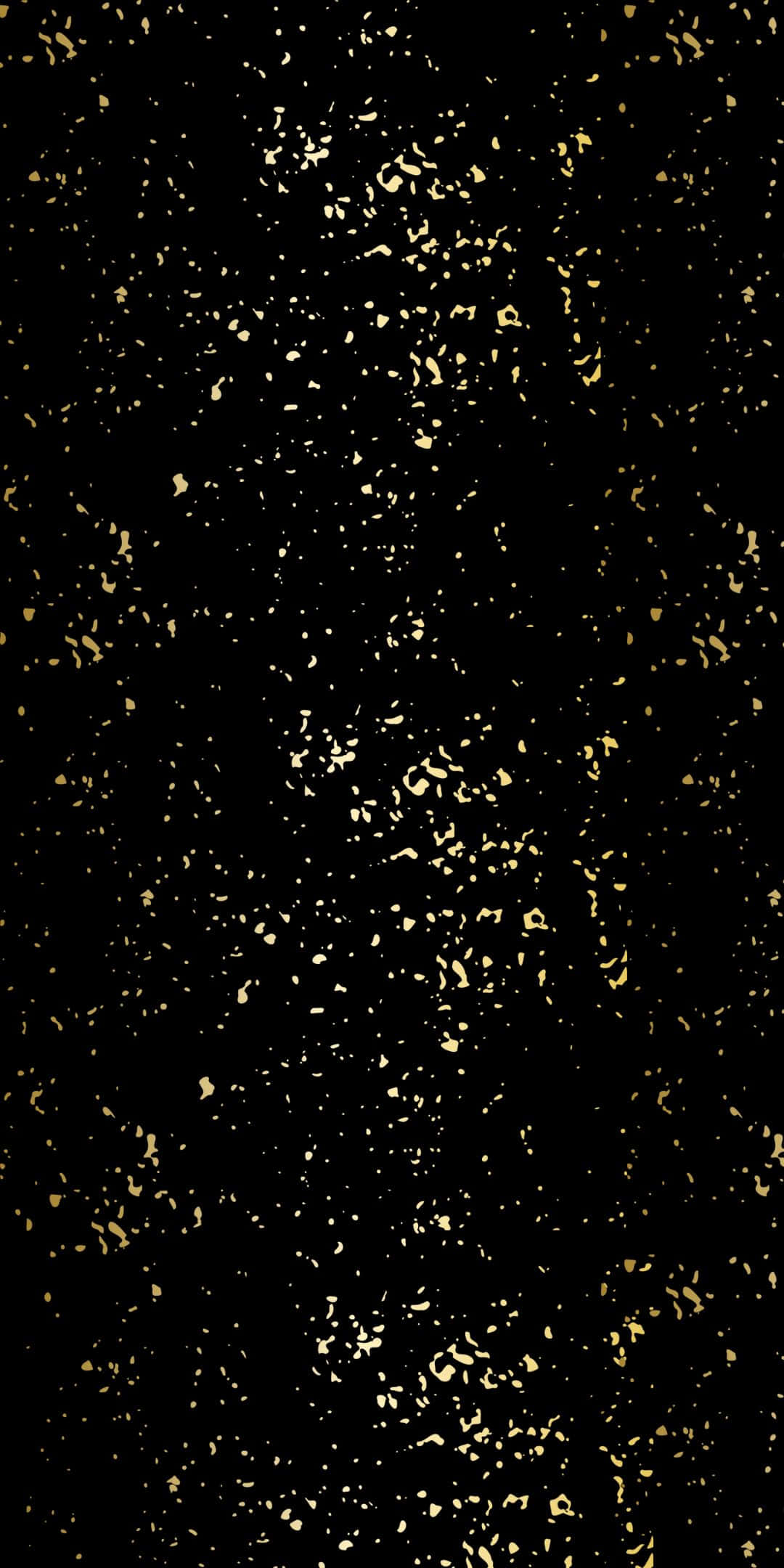 Gold Abstract 桌布 壁紙 — 黑色背景上散落著金色斑點，營造出奢華的抽象紋理。