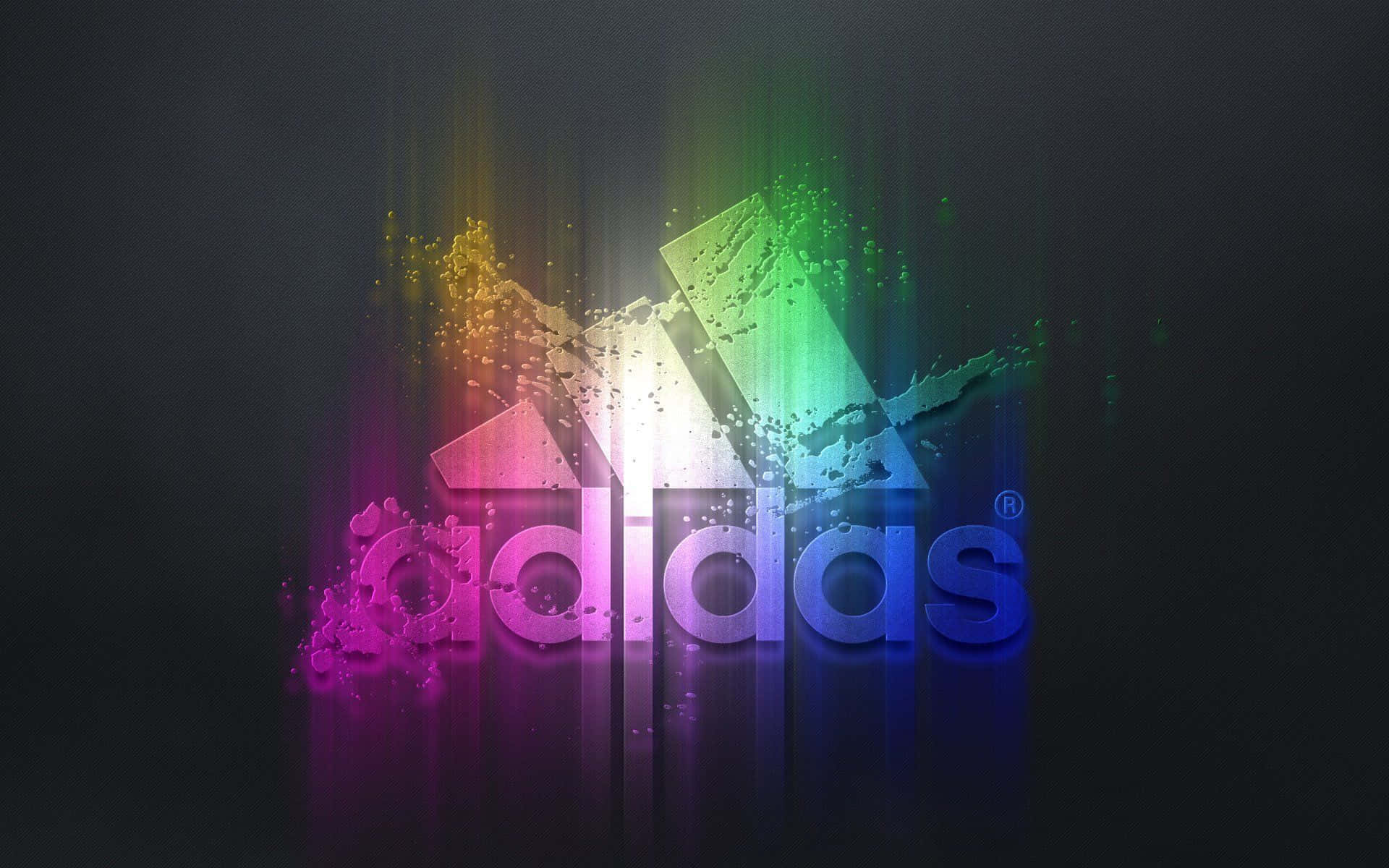 黑色背景上的adidas標誌 壁紙