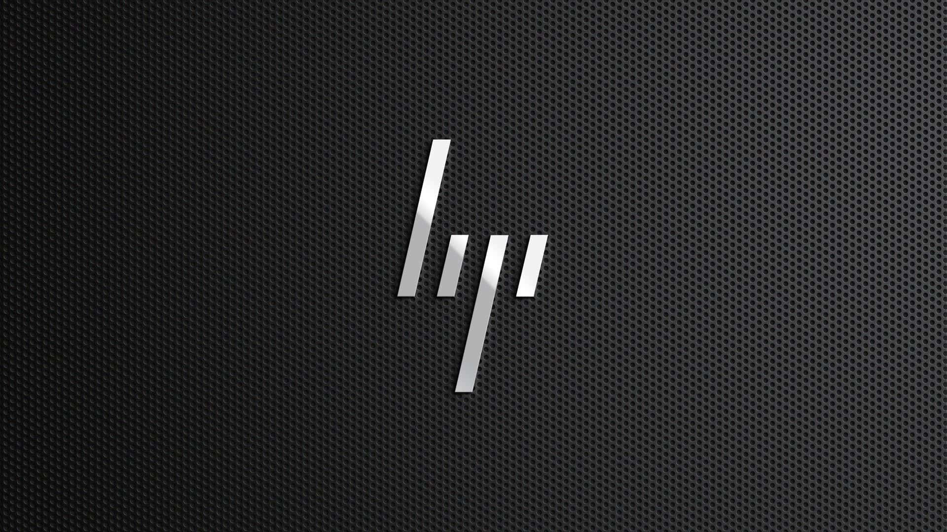 黑色背景上的HP標誌 壁紙