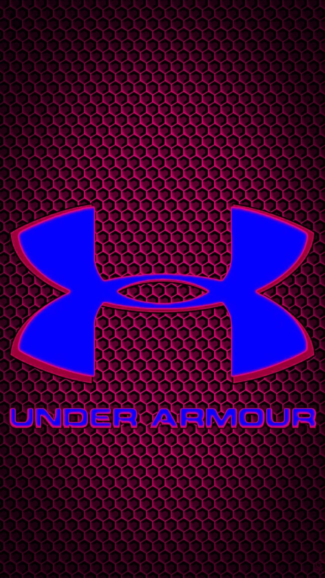 黑色背景上的Under Armour標誌 壁紙
