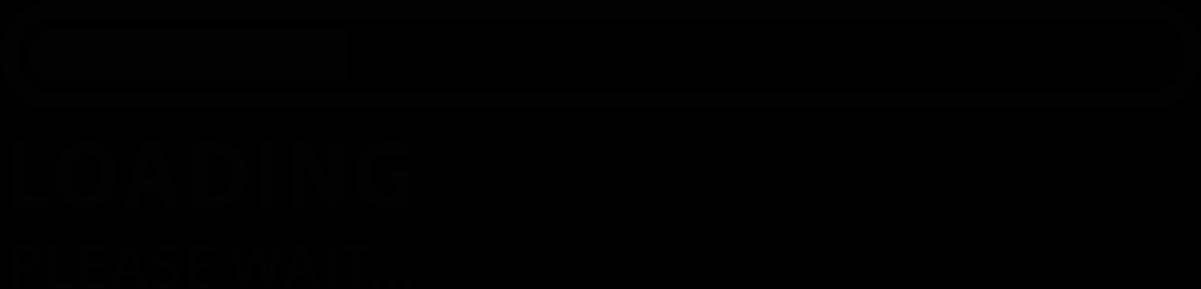 Loading Bar 桌布 壁紙 — 黑色螢幕上顯示白色文字，內容為載入中請稍候