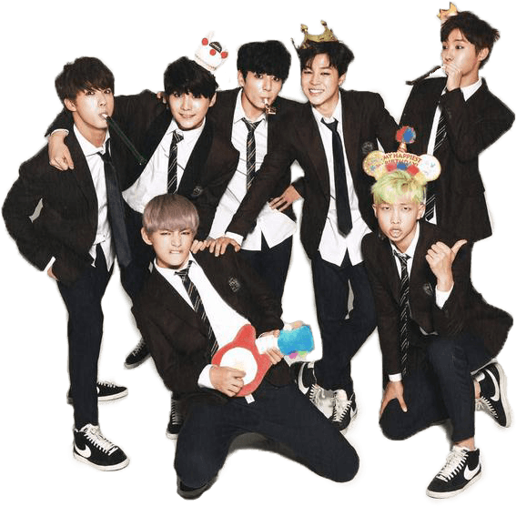 BTS團體趣味合影