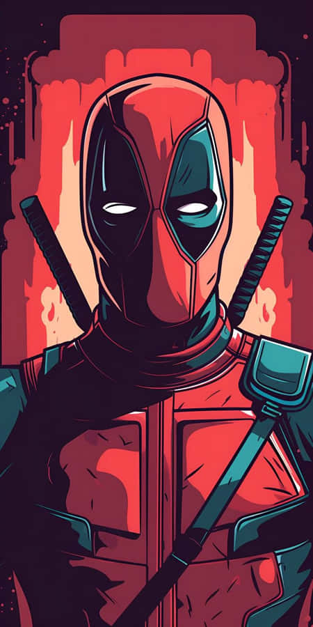 Deadpool,Deadpool 2,Marvel,Marvel Aesthetic,iPhone 14 Background,Doodle Pictures,Mobile Background