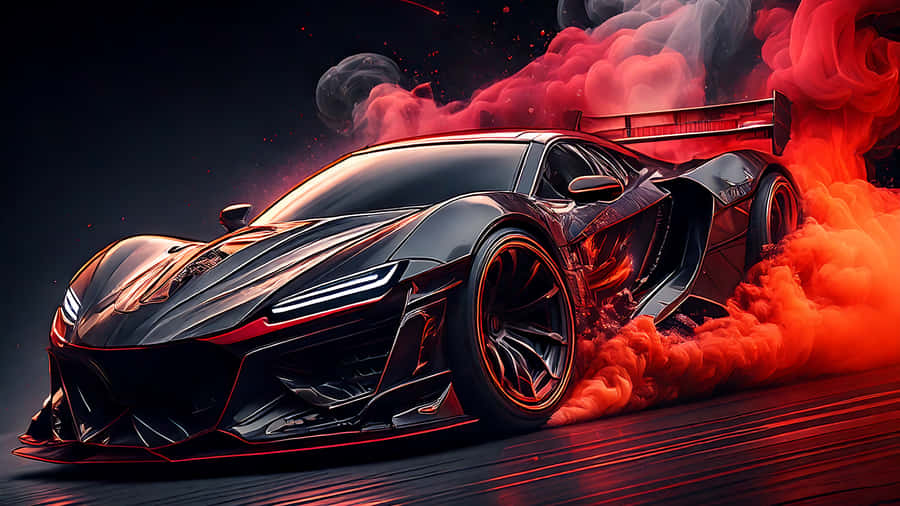black car,black supercar,red smoke,burnout,fast car,4K Car,Drift Car,4K