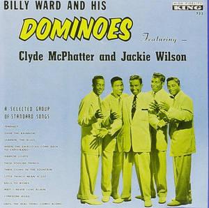 復古爵士樂隊專輯封面，五名微笑男子穿著配套西裝。 — 專輯封面 壁紙