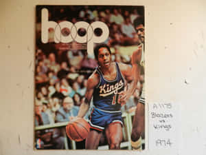 1974年NBA雜誌封面，展示Nate Archibald為國王隊打籃球。 — NBA 壁紙