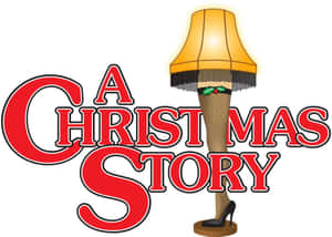 《A Christmas Story》電影標誌中著名的腿部燈飾，配有魚網絲襪和冬青。 — 搞笑聖誕 壁紙