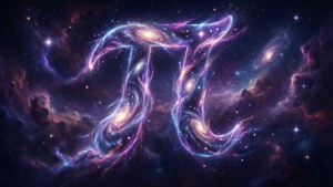 由發光的星系和星雲形成的宇宙星座，呈現鮮豔的紫色、藍色和粉紅色。